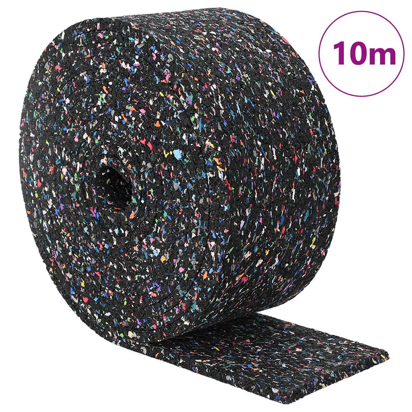 Rubber Granulate Roll Black 1000 x 12 x 0.6 cm Rubber