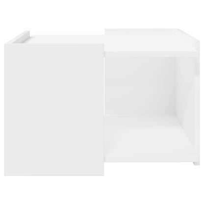 Coffee Table White 50.5 x 50 x 33 cm Engineered Wood