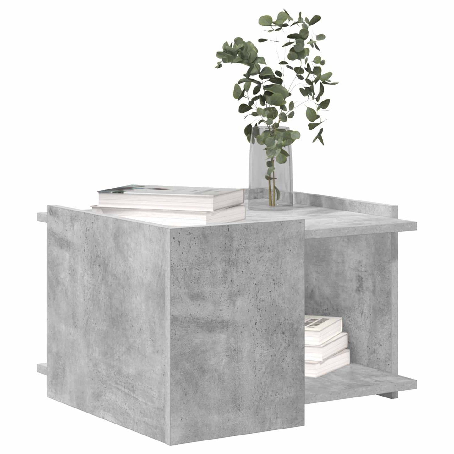 Coffee Table Concrete Grey 50.5 x 50 x 33 cm Engineered Wood