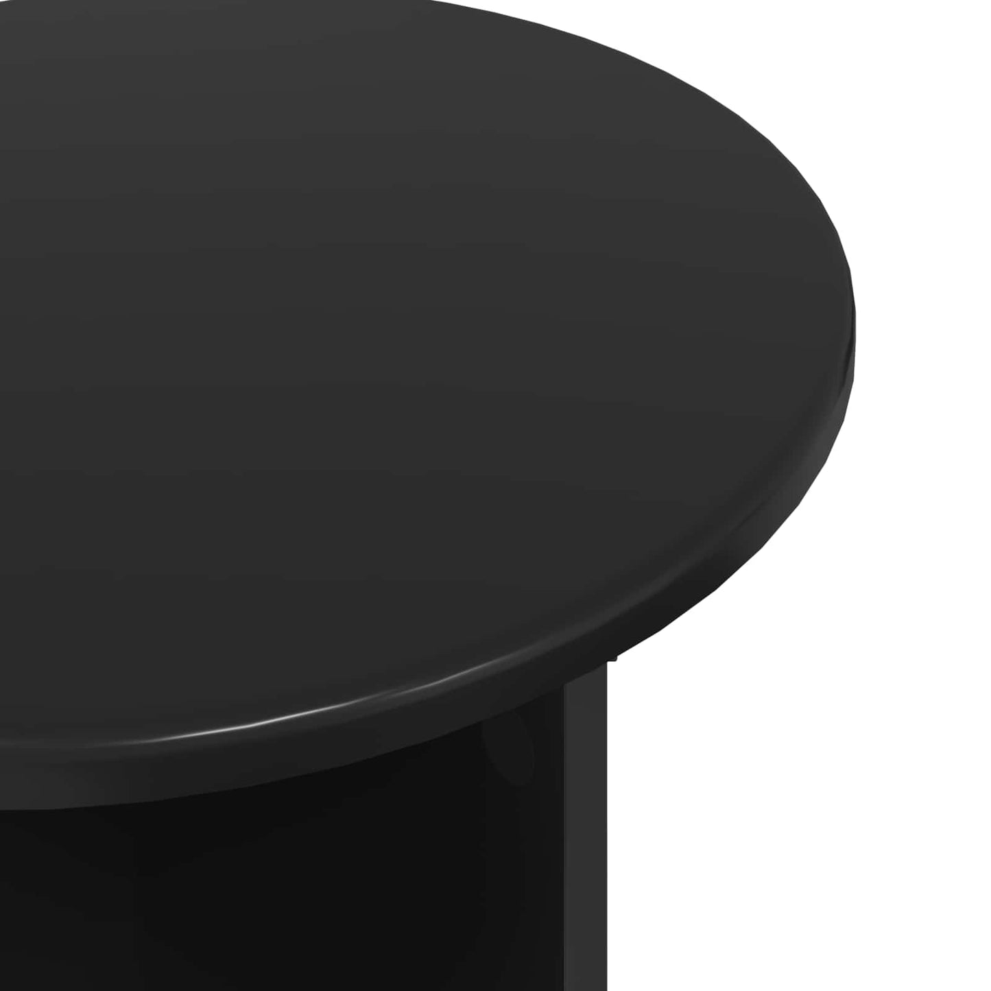 Side Table Set with Storage 2 pcs Black Oak Engineered Wood