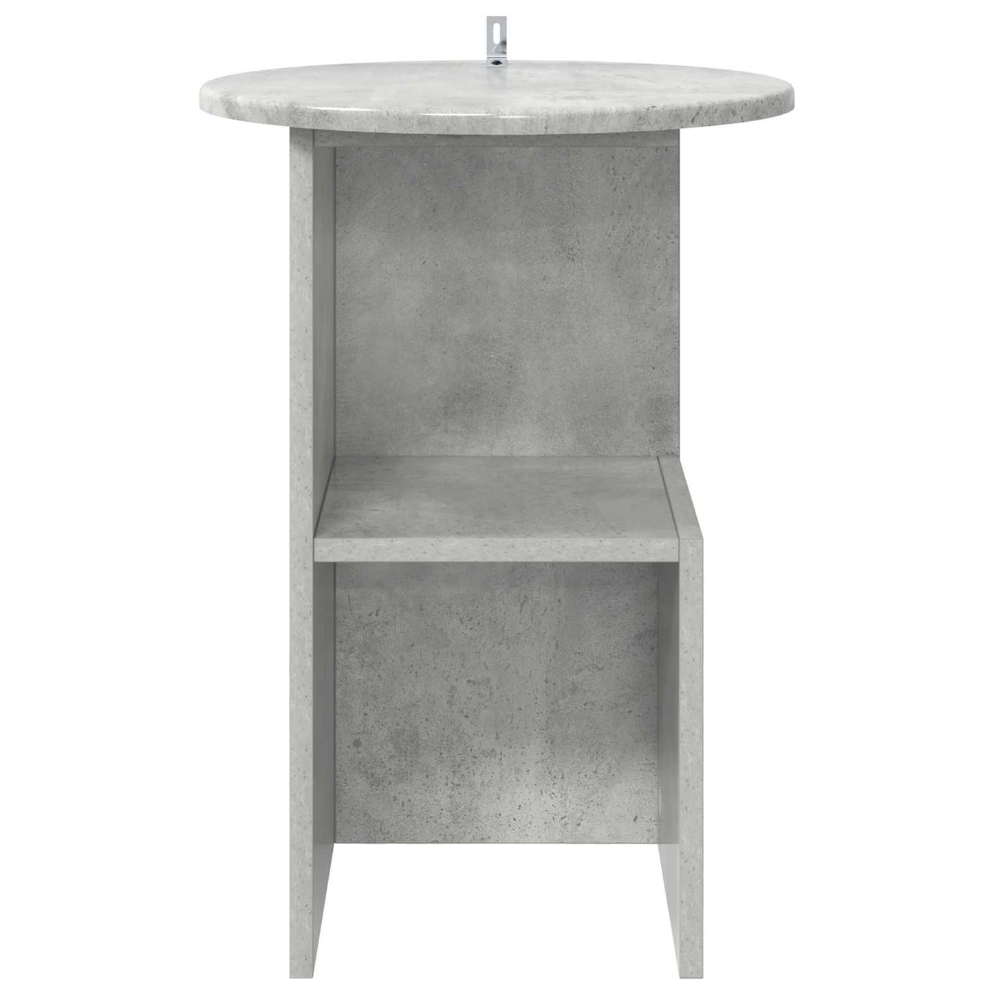 Side Table Concrete Grey Ø 39.5 x 55 cm Engineered Wood