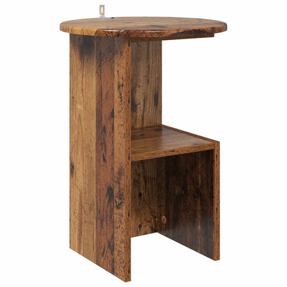 Side Table Old Wood Ø 39.5 x 55 cm Engineered Wood
