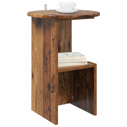 Side Table Old Wood Ø 39.5 x 55 cm Engineered Wood