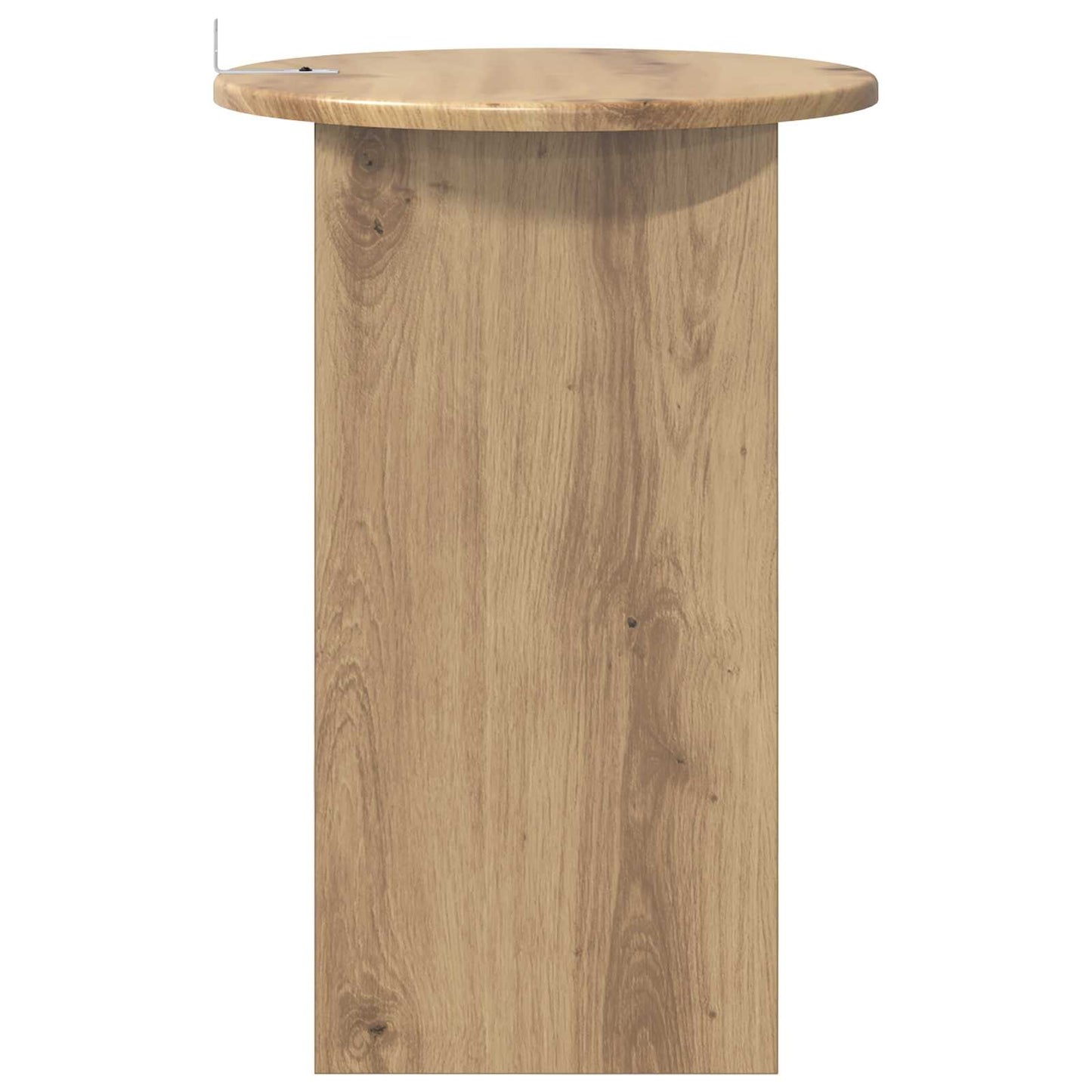 Side Table Artisan Oak Ø 39.5 x 55 cm Engineered Wood