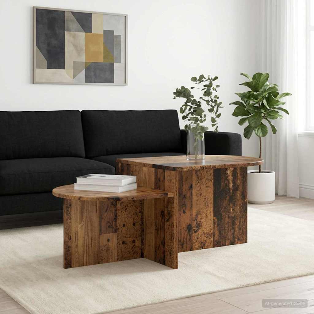 Coffee Table Old Wood 100 x 50 x 40 cm Engineered Wood