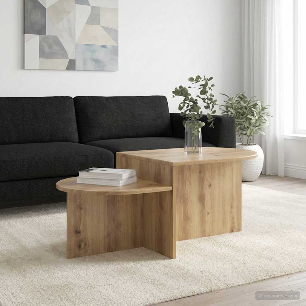 Coffee Table Artisan Oak 100 x 50 x 40 cm Engineered Wood