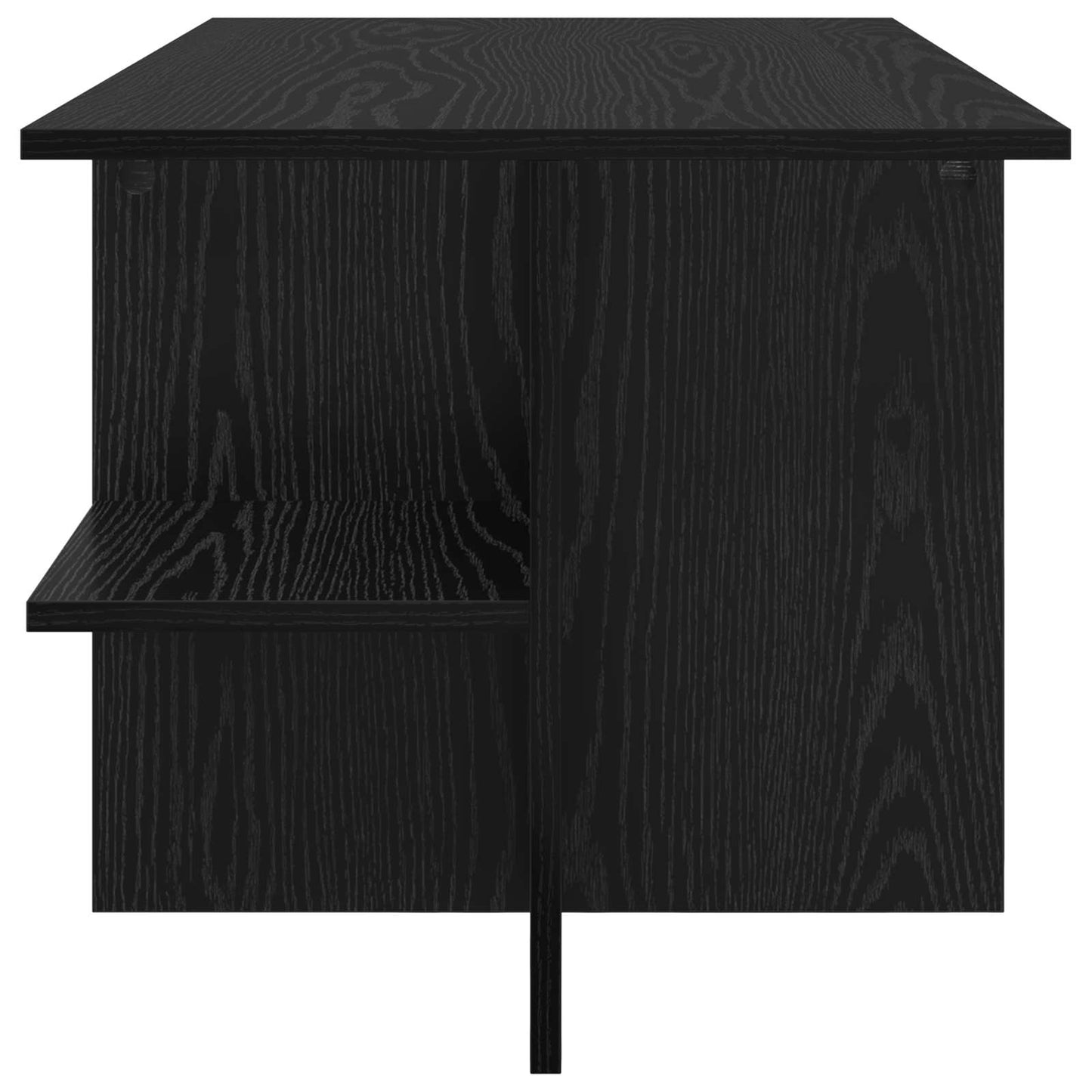 Coffee Table Black Oak 87 x 50 x 45 cm Engineered Wood