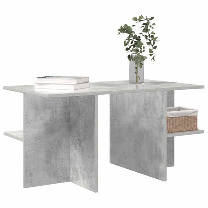 Coffee Table Concrete Grey 87 x 50 x 45 cm Engineered Wood