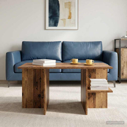Coffee Table Old Wood 87 x 50 x 45 cm Engineered Wood