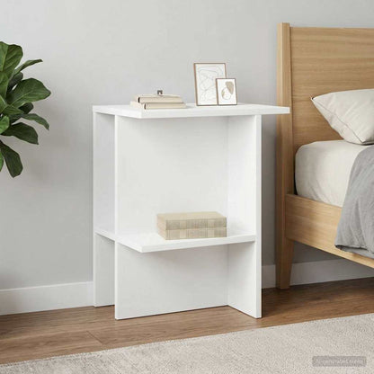 Coffee Table White 40 x 30 x 49 cm Engineered Wood