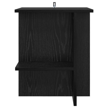 Coffee Table Black Oak 40 x 30 x 49 cm Engineered Wood