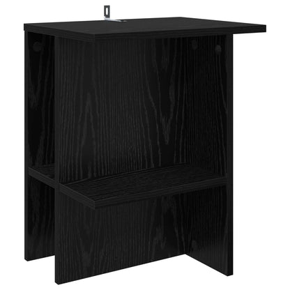 Coffee Table 2 pcs Black Oak 40 x 30 x 49 cm Engineered Wood