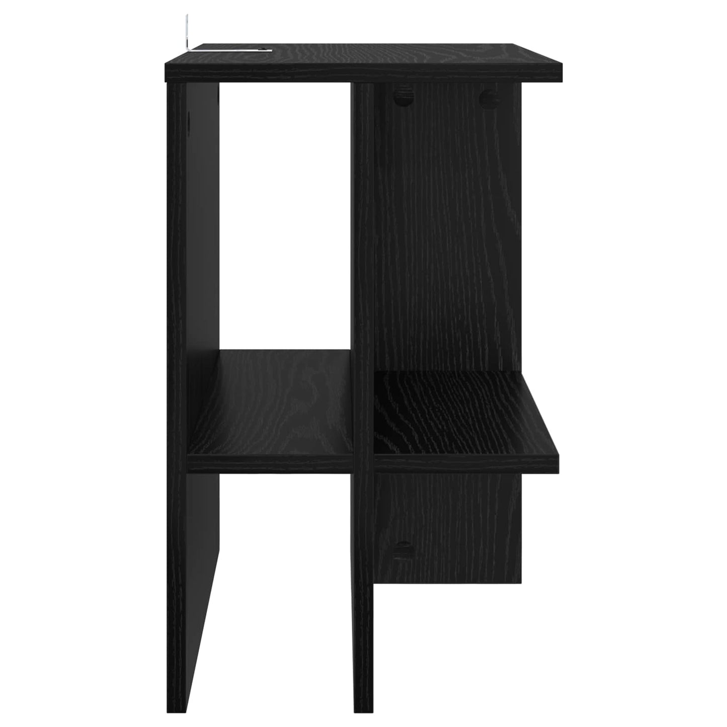 Coffee Table 2 pcs Black Oak 40 x 30 x 49 cm Engineered Wood