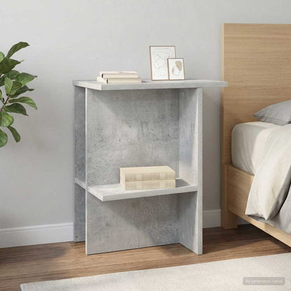 Coffee Table Concrete Grey 40 x 30 x 49 cm Engineered Wood