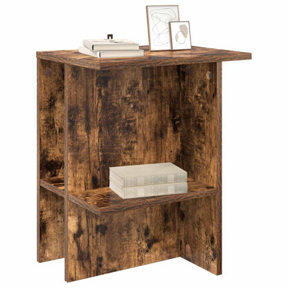 Coffee Table Smoked Oak 40 x 30 x 49 cm Engineered Wood