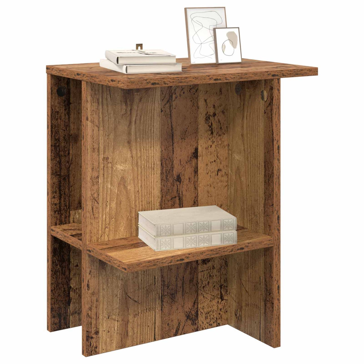 Coffee Table Old Wood 40 x 30 x 49 cm Engineered Wood