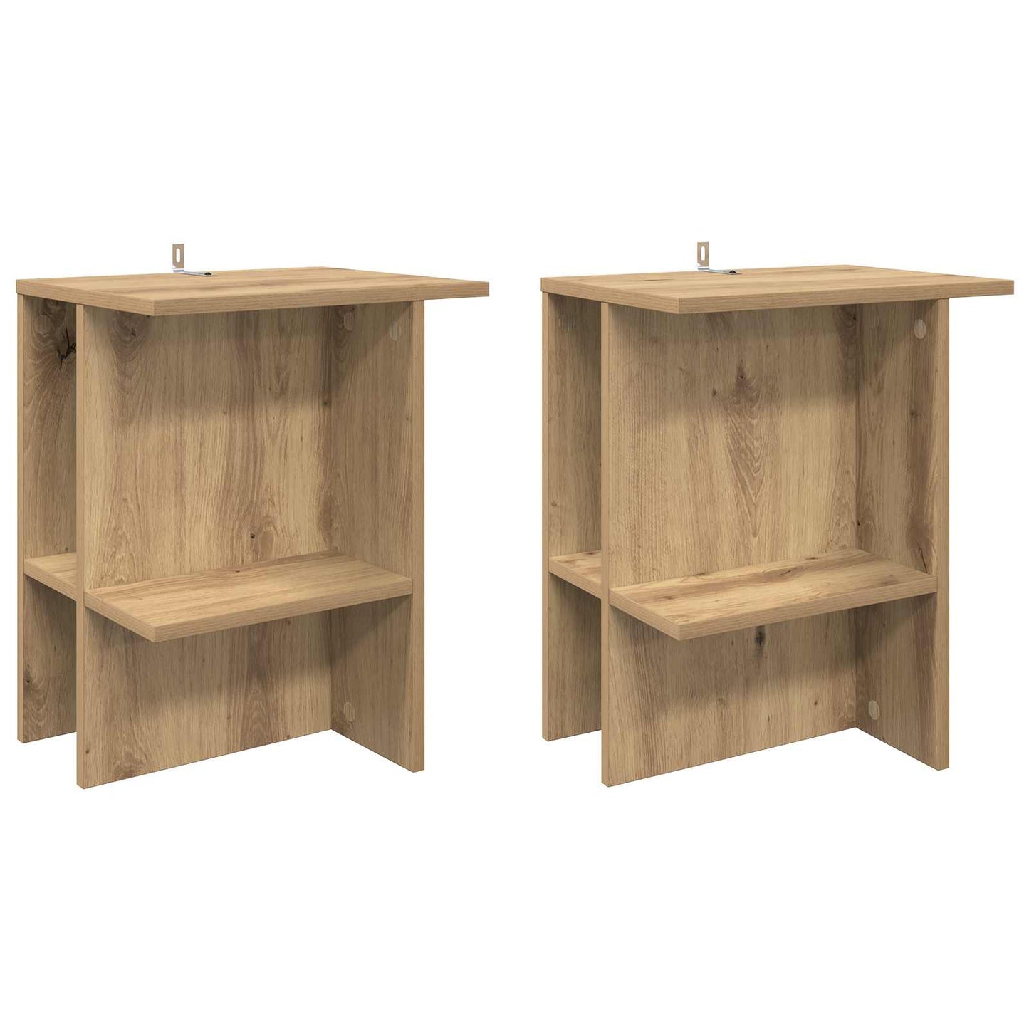 Coffee Table 2 pcs Artisan Oak 40 x 30 x 49 cm Engineered Wood