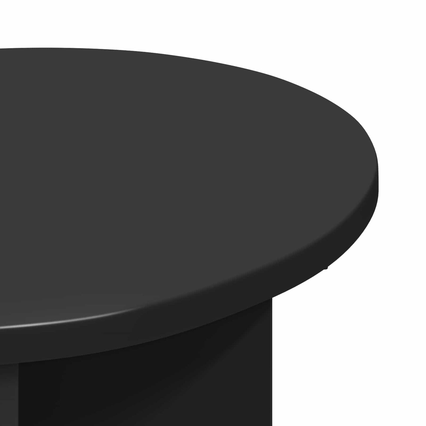 Side Table with Storage Black Oak Ø 39 x 38 cm Engineered Wood