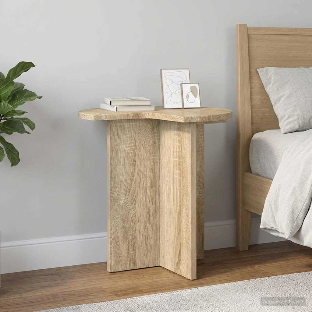 Side Table Sonoma Oak Ø 39 x 38 cm Engineered Wood