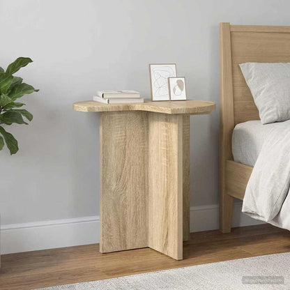Side Table Sonoma Oak Ø 39 x 38 cm Engineered Wood