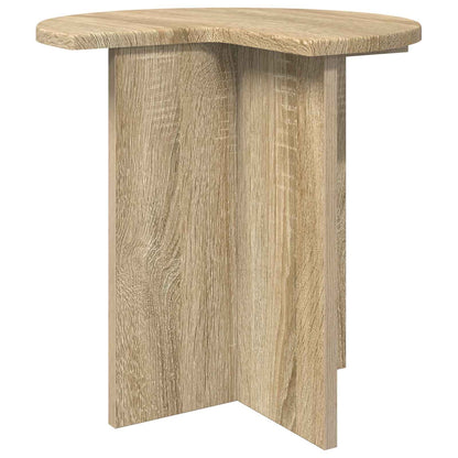 Side Table 2 pcs Sonoma Oak Ø 39 x 38 cm Engineered Wood