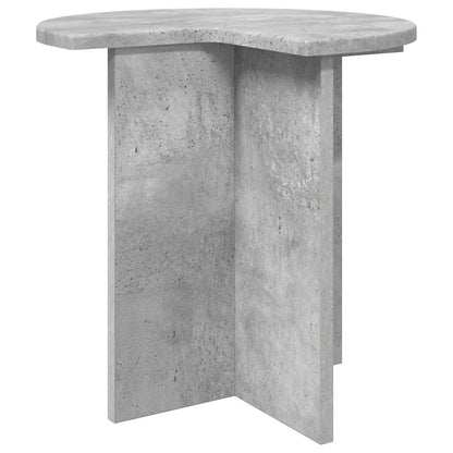 Side Table Concrete Grey Ø 39 x 38 cm Engineered Wood
