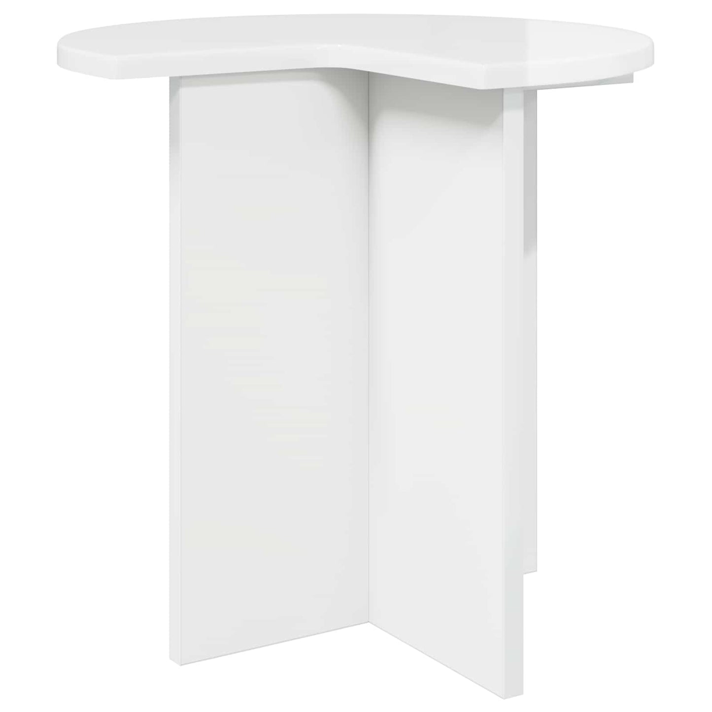 Side Table 2 pcs High Gloss White Ø 39 x 38 cm Engineered Wood