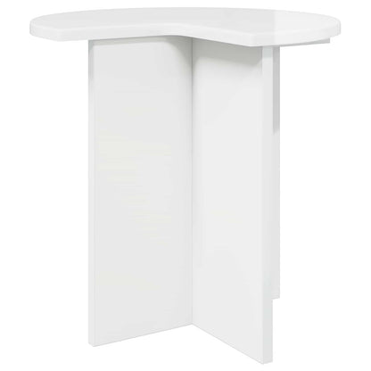 Side Table 2 pcs High Gloss White Ø 39 x 38 cm Engineered Wood