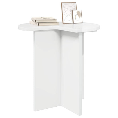 Side Table 2 pcs High Gloss White Ø 39 x 38 cm Engineered Wood