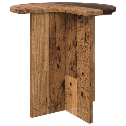Side Table with Storage Old Wood Ø 39 x 38 cm Engineered Wood