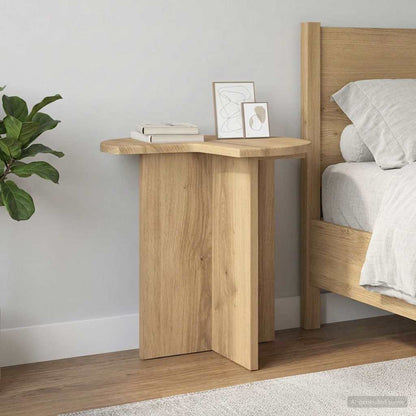 Side Table 2 pcs Artisan Oak Ø 39 x 38 cm Engineered Wood