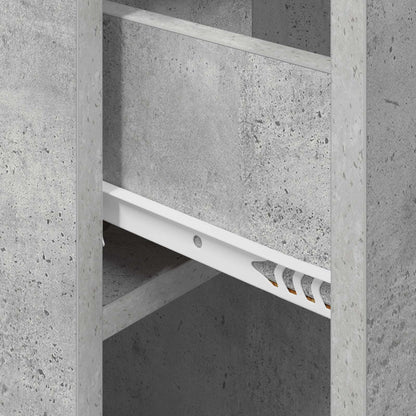 Bed Cabinet Concrete Grey 29 x 31.5 x 49 cm Engineered Wood