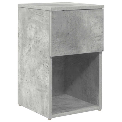 Bed Cabinet Concrete Grey 29 x 31.5 x 49 cm Engineered Wood