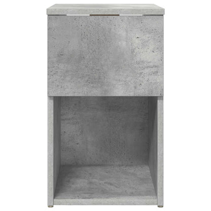 Bed Cabinet Concrete Grey 29 x 31.5 x 49 cm Engineered Wood
