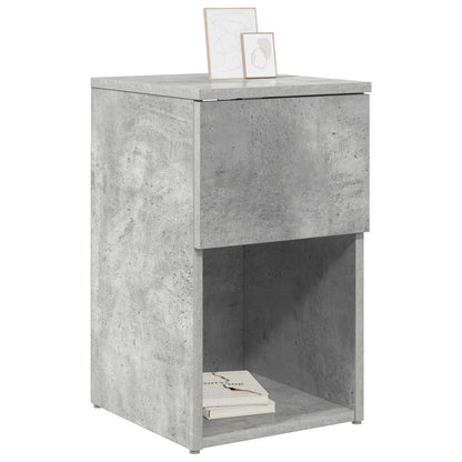 Bed Cabinet Concrete Grey 29 x 31.5 x 49 cm Engineered Wood
