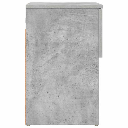 Bed Cabinet Concrete Grey 29 x 31.5 x 49 cm Engineered Wood