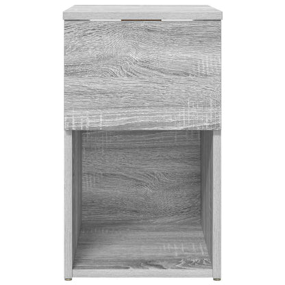 Bed Cabinet Grey Sonoma 29 x 31.5 x 49 cm Engineered Wood