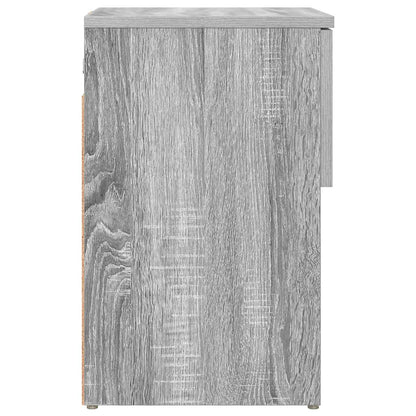 Bed Cabinet 2 pcs Grey Sonoma 29 x 31.5 x 49 cm Engineered Wood