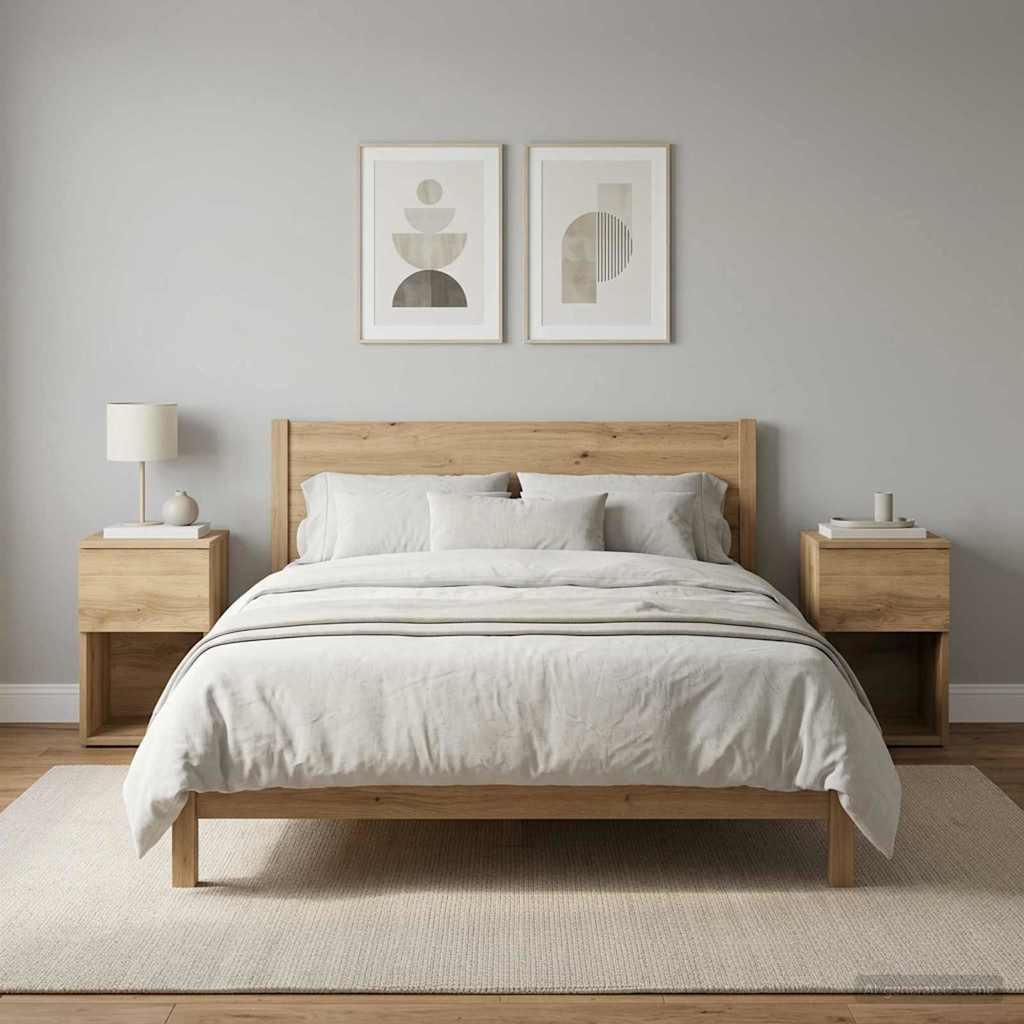Bed Cabinet 2 pcs Artisan Oak 29 x 31.5 x 49 cm Engineered Wood
