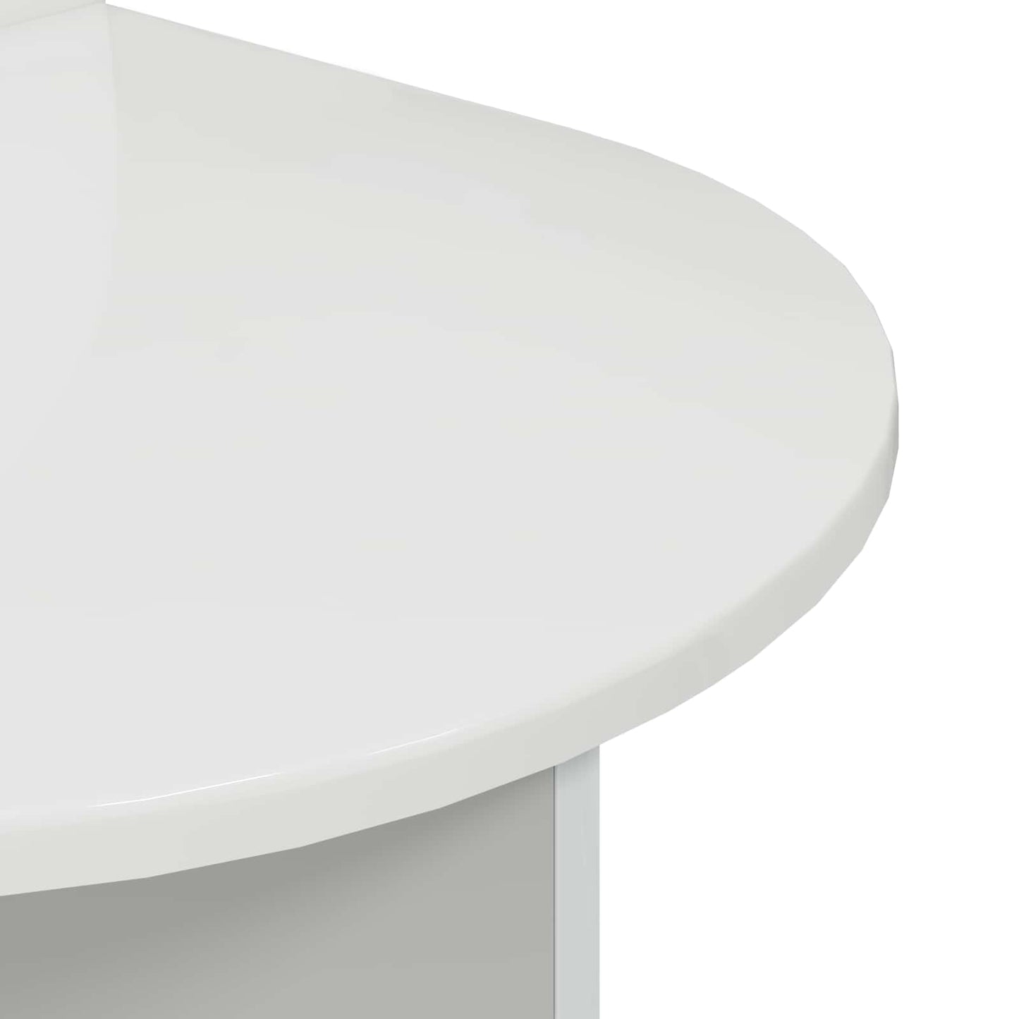 Bedside Table 2 pcs High Gloss White 48 x 49 x 65 cm