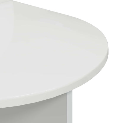 Bedside Table 2 pcs High Gloss White 48 x 49 x 65 cm
