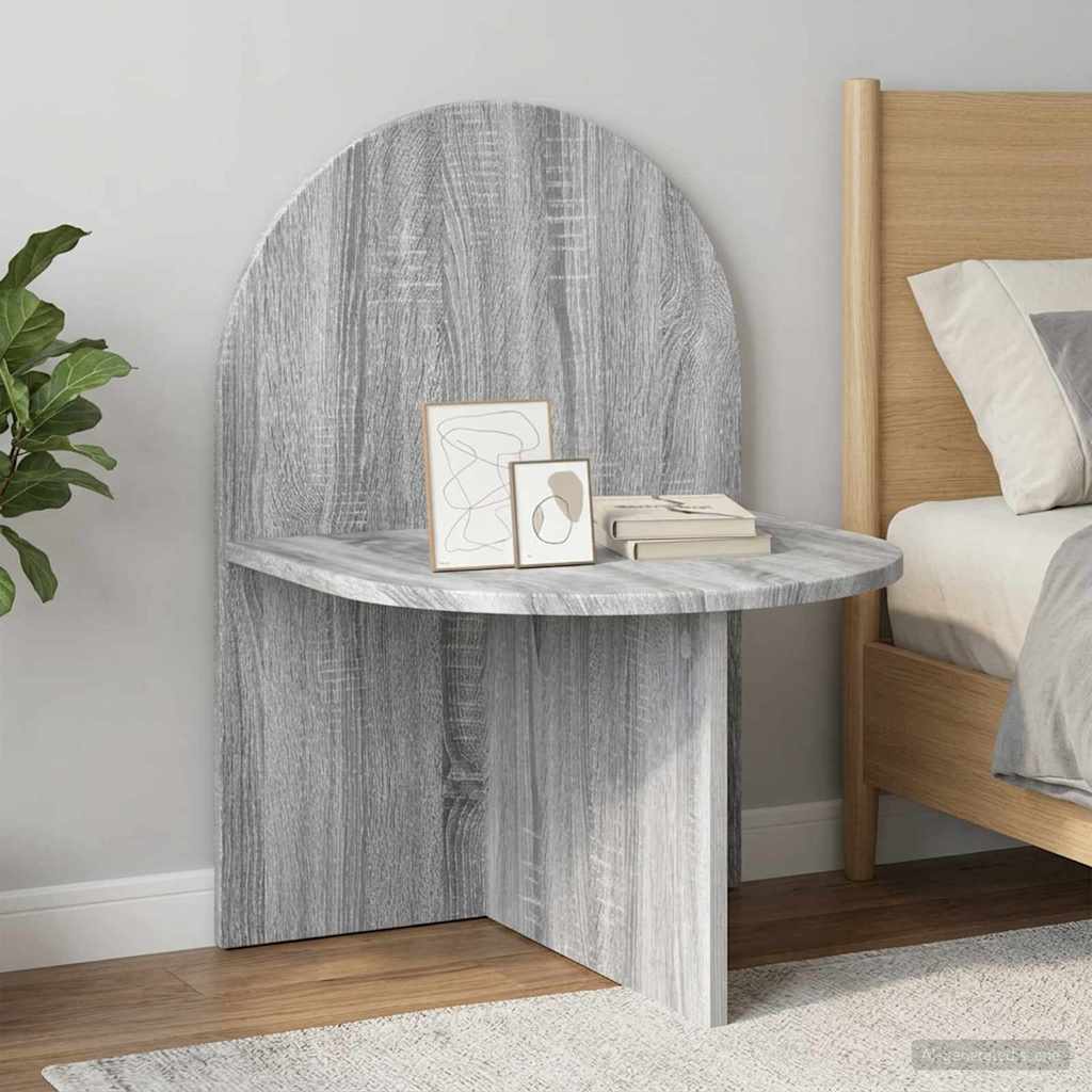 Bedside Table 2 pcs Grey Sonoma 48 x 49 x 65 cm Engineered Wood