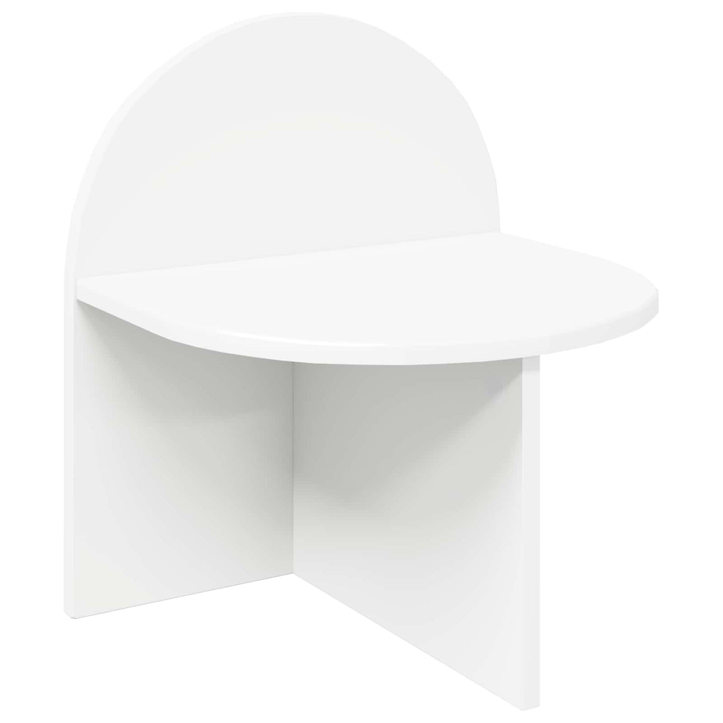 Bedside Table White 40 x 35.5 x 45.5 cm Engineered Wood