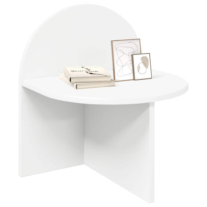 Bedside Table White 40 x 35.5 x 45.5 cm Engineered Wood