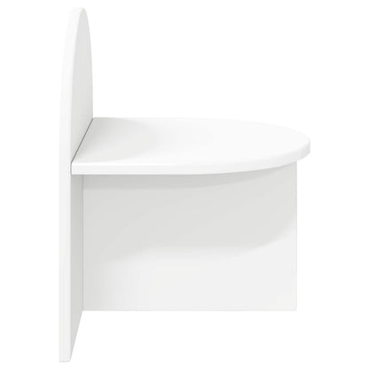 Bedside Table White 40 x 35.5 x 45.5 cm Engineered Wood