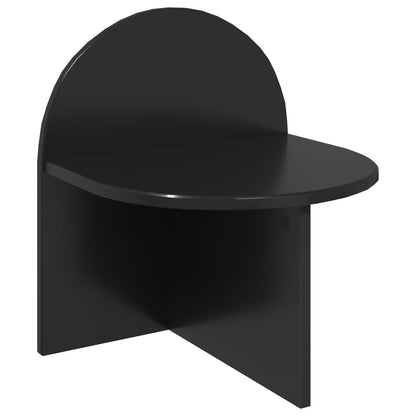 Bedside Table Black Oak 40 x 35.5 x 45.5 cm Engineered Wood