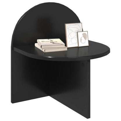 Bedside Table Black Oak 40 x 35.5 x 45.5 cm Engineered Wood