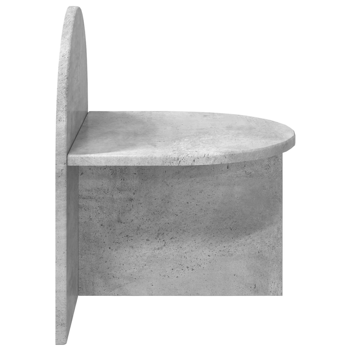 Bedside Table Concrete Grey 40 x 35.5 x 45.5 cm Engineered Wood