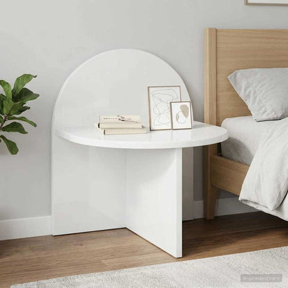 Bedside Table 2 pcs High Gloss White 40 x 35.5 x 45.5 cm