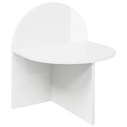 Bedside Table 2 pcs High Gloss White 40 x 35.5 x 45.5 cm
